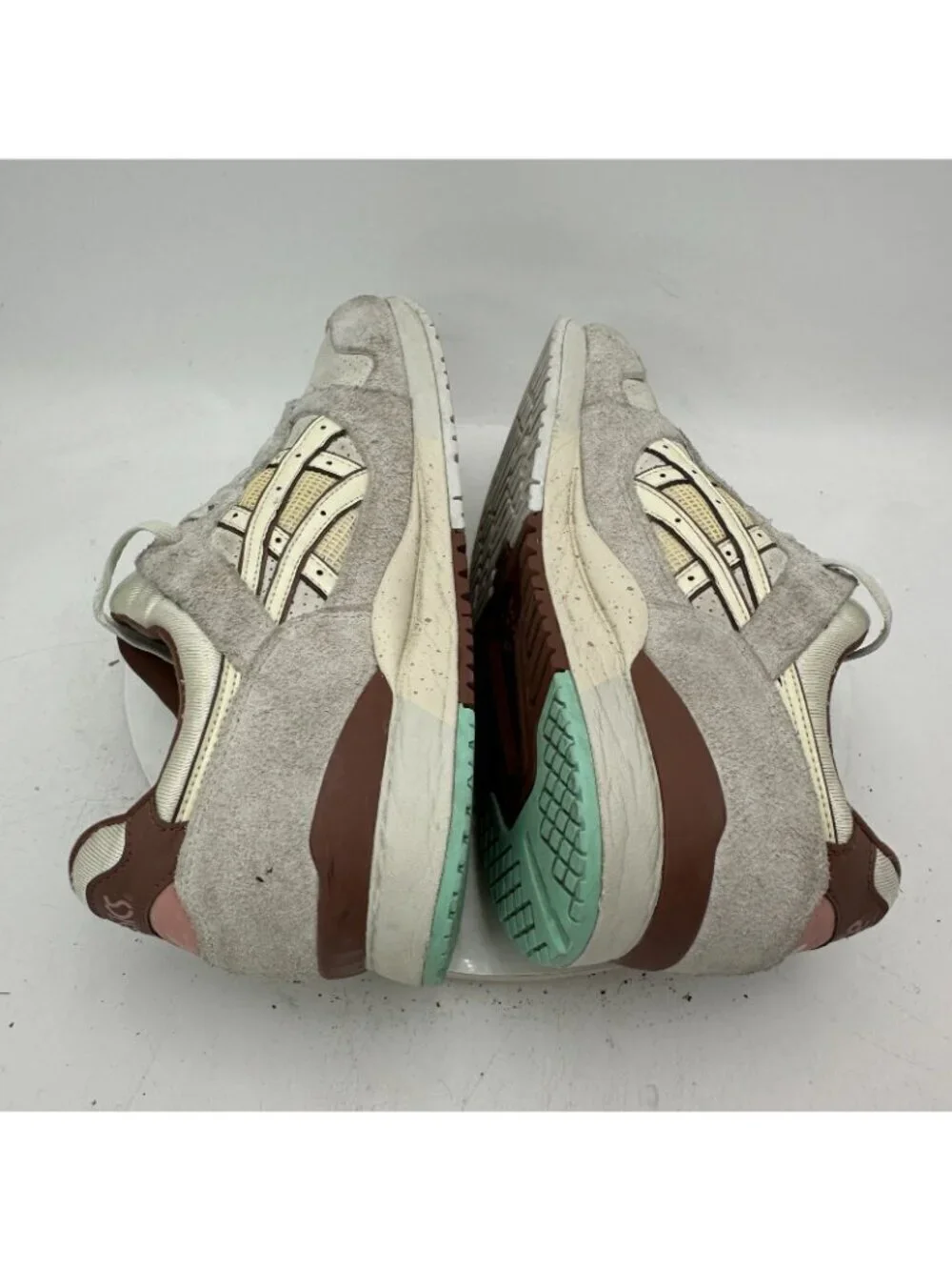 Nice Kicks × Asics Gel-Lyte 3 Spumoni 1201A460-750 Men Size 13 Grey Suede Shoes